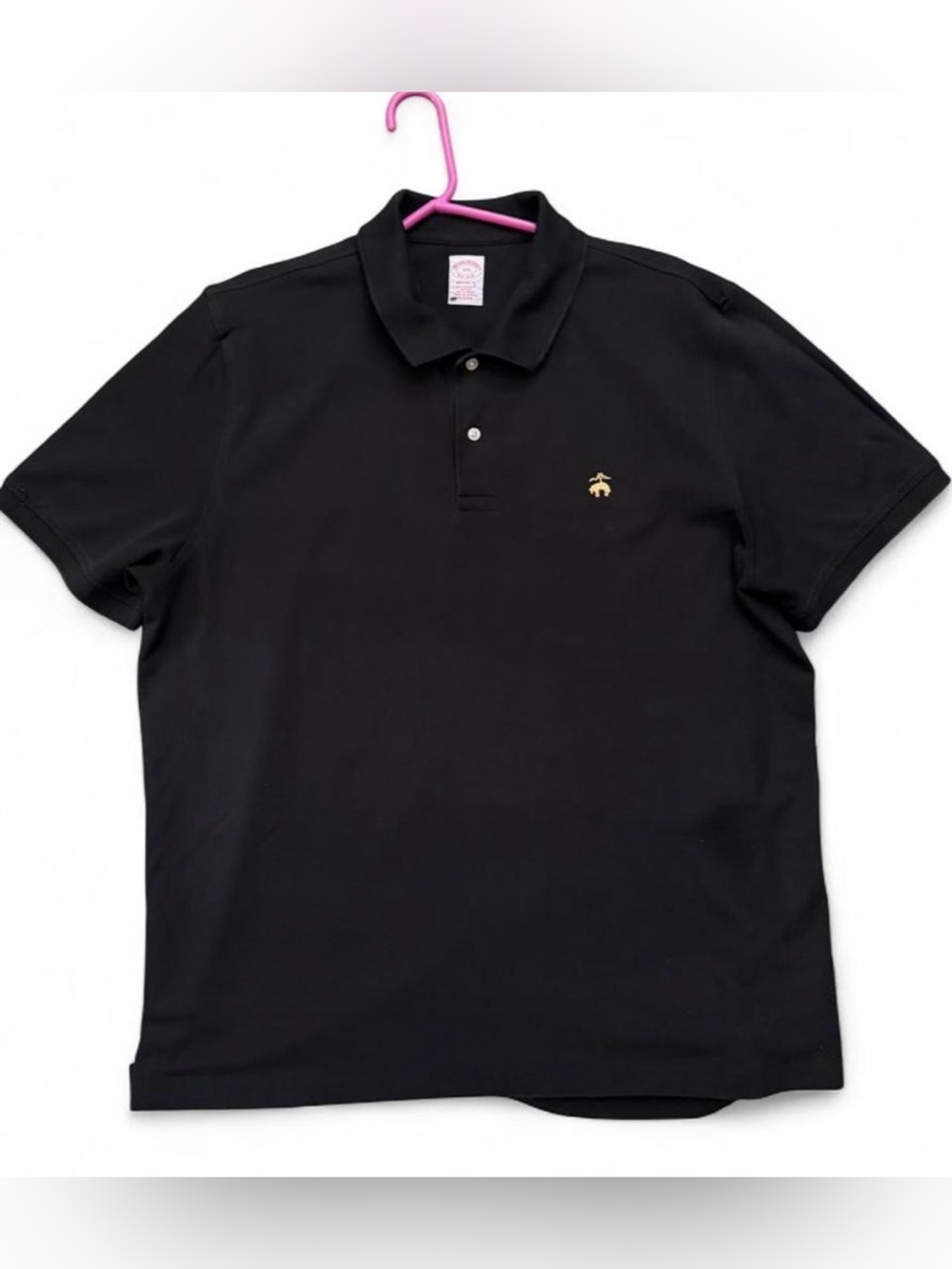 Brooks Brothers black Cotton Interlock Knit Polo“Golden Fleece” size xxl